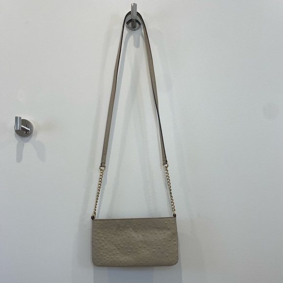 Kate Spade New York Presley Charm City Ostrich Crossbody Leather Bag, beige/nude - Picture 5 of 9
